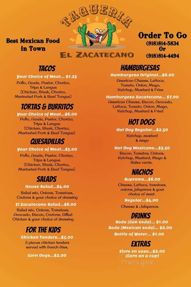 Taqueria El Zacatecano - Claremore, OK