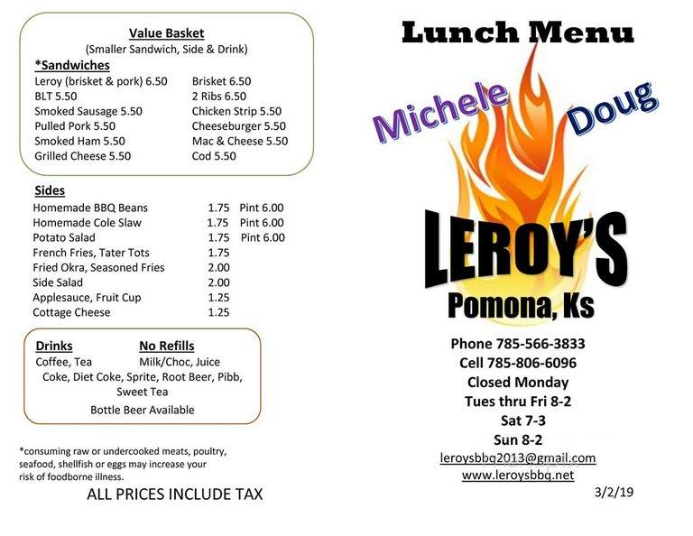 Leroy's - Pomona, KS