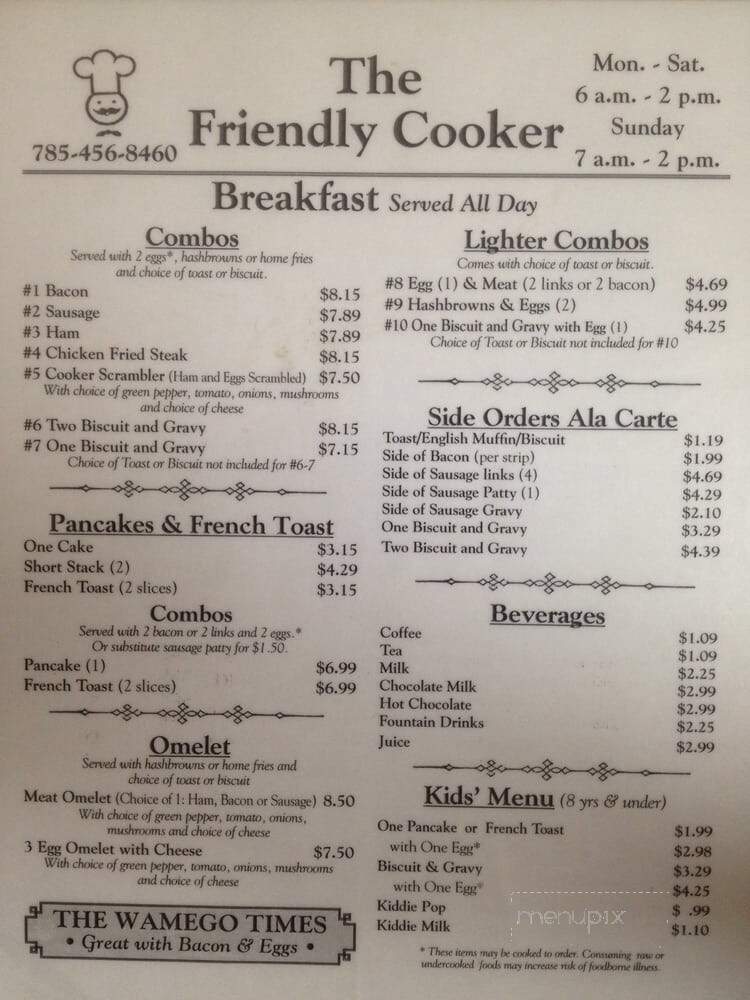 Friendly Cooker - Wamego, KS