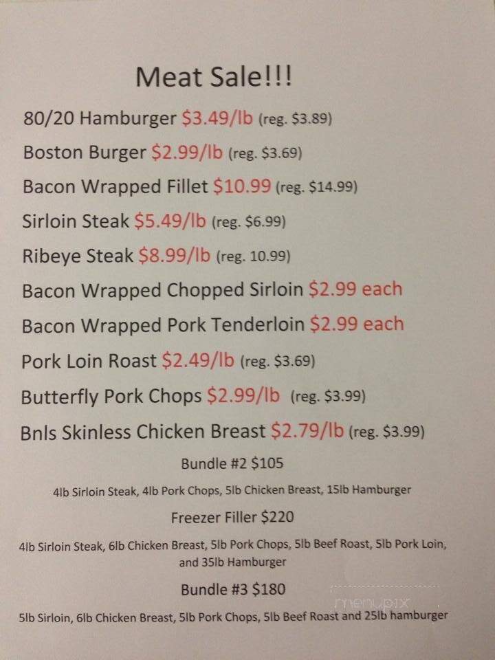 Timber Creek Meats - Parsons, KS