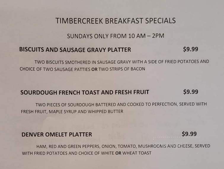 Timber Creek Bar & Grill - Louisburg, KS