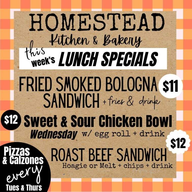 Homestead Kitchen & Bakery - Baldwin City, KS