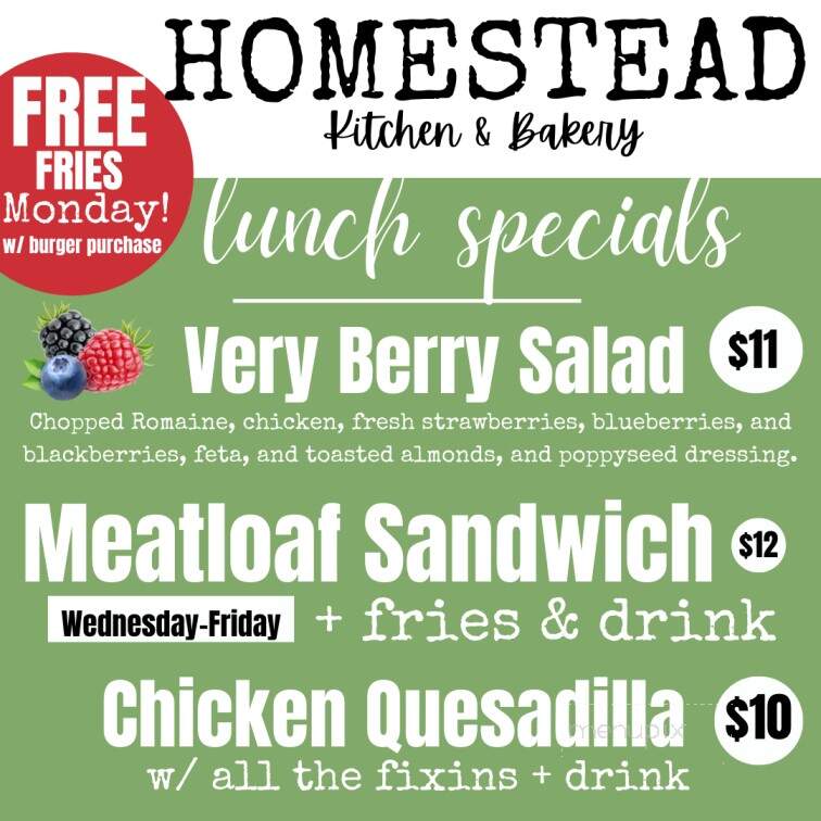 Homestead Kitchen & Bakery - Baldwin City, KS