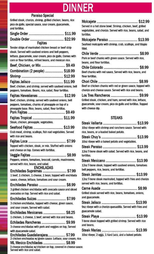 Paraiso Mexican Restaurant - Minneola, KS