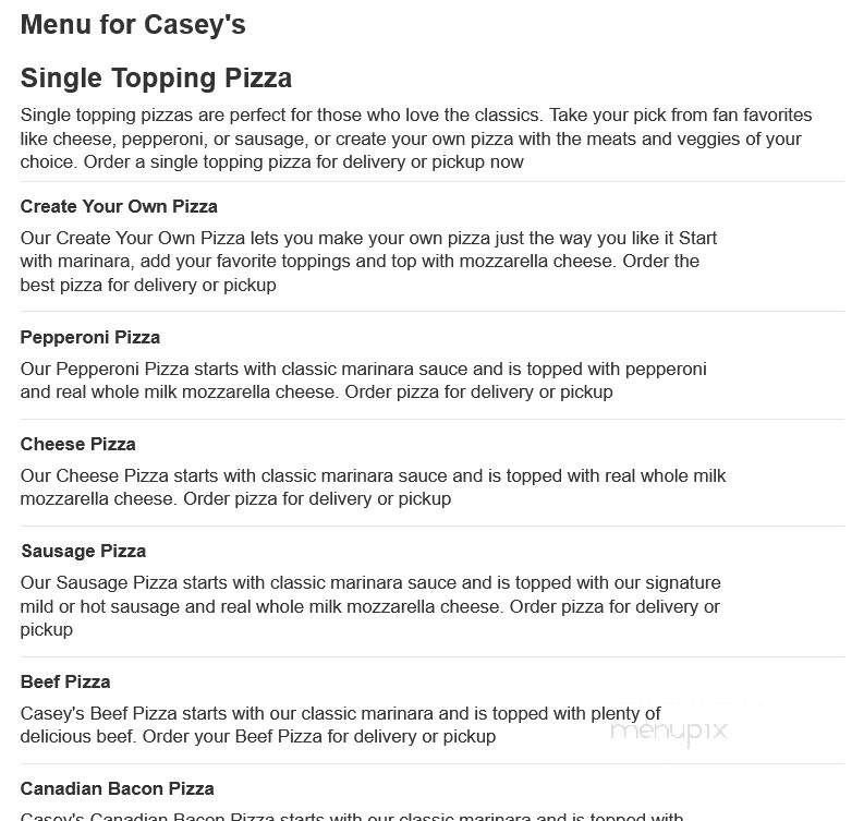 Caseys Carry Out Pizza - Larned, KS